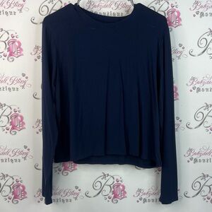 Hudson north long sleeve stretchy dark Navy Blue Long Sleeve Women's Top